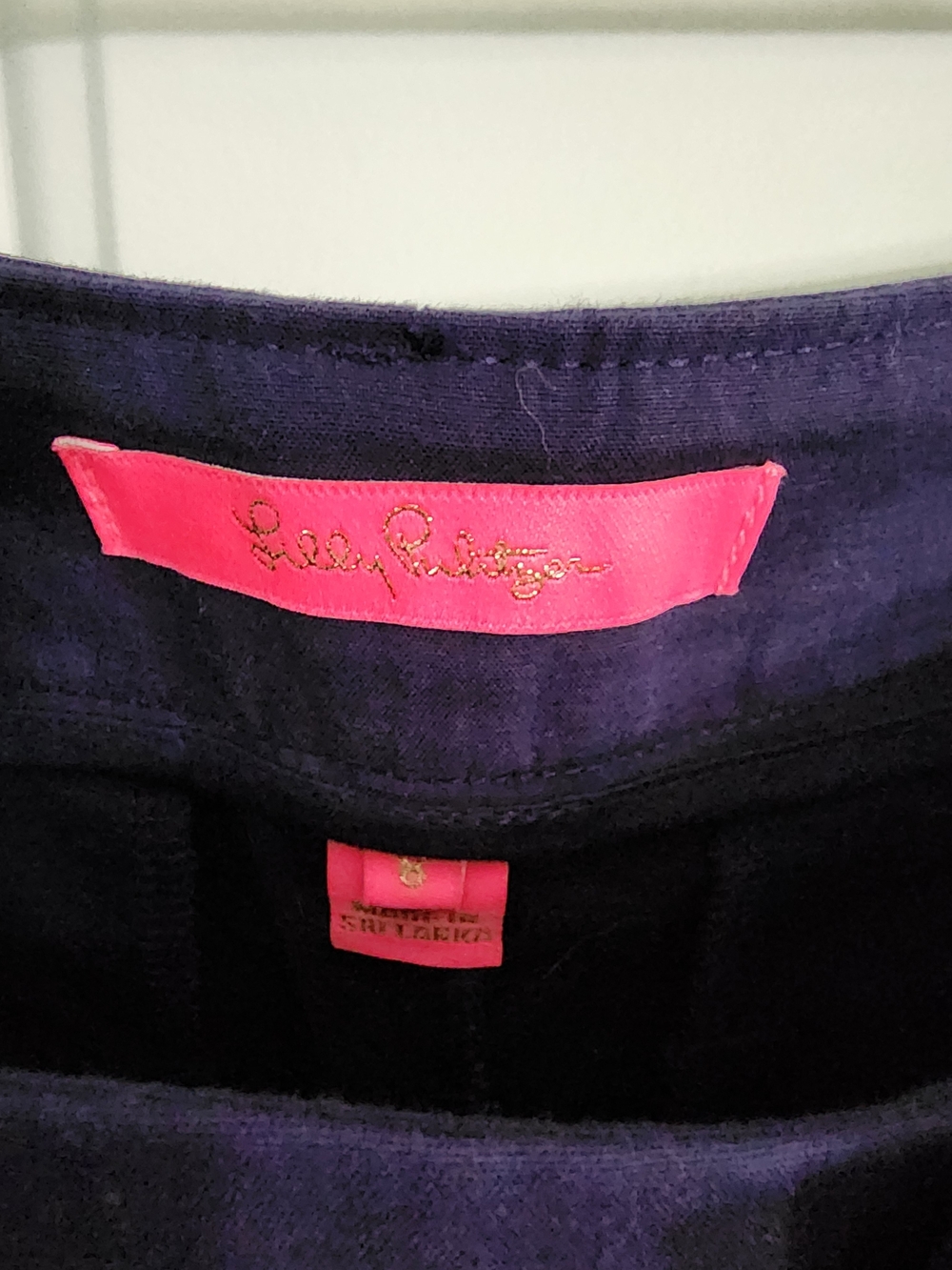 Lilly Pulitzer Navy Shorts with Signature Pink Label